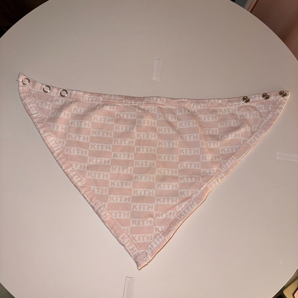 Kith Light Pink Logo Bib